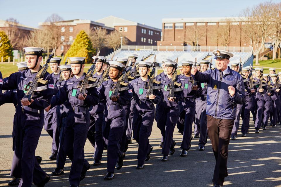 HMS Raleigh recruits