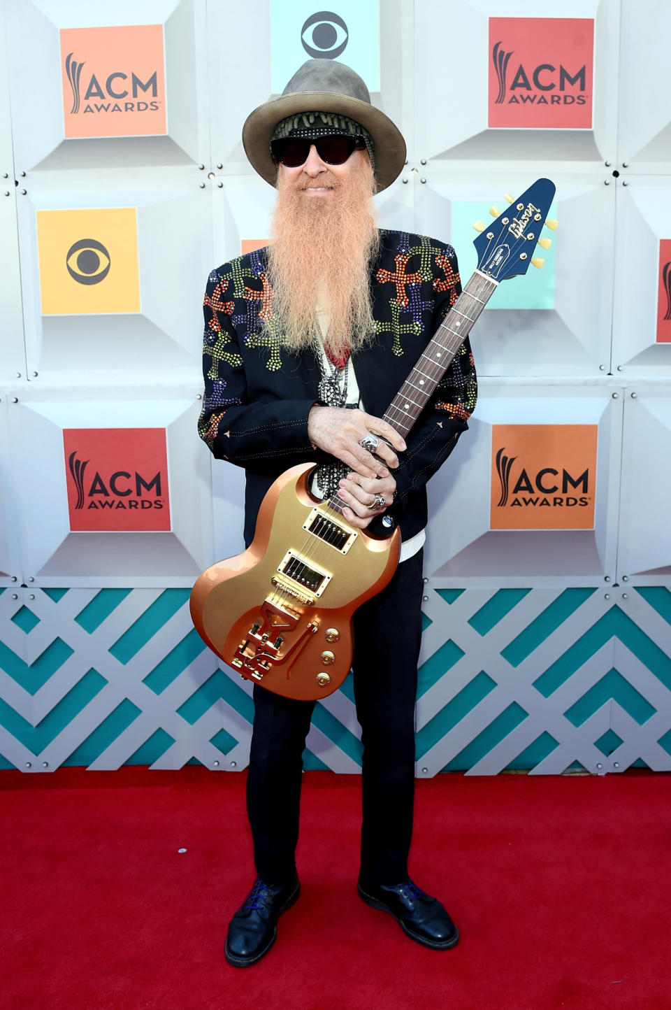 LAS VEGAS, NEVADA - APRIL 03:  Recording artist Billy Gibbons of ZZ Top attends the 51st Academy of Country Music Awards at MGM Grand Garden Arena on April 3, 2016 in Las Vegas, Nevada.  (Photo by Rick Diamond/ACM2016/Getty Images for dcp)