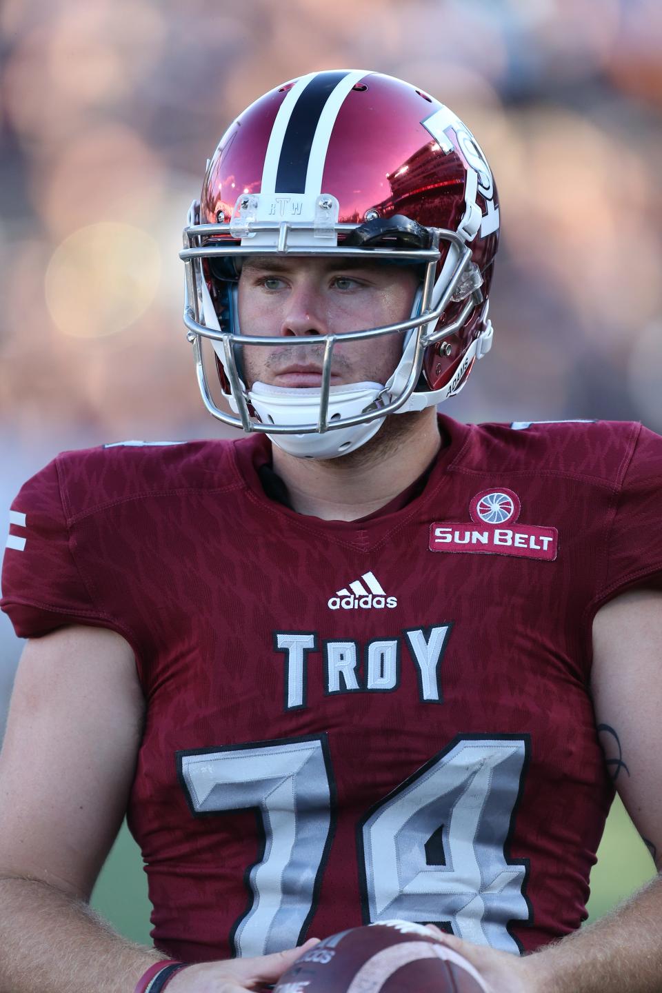 Cameron Kaye, a redshirt junior, has been the starting long snapper at Troy University for three years.