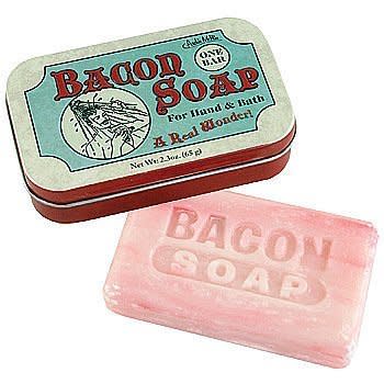 If you want to be clean, but also never get rid of the smell.   <a href="http://www.amazon.com/Bacon-Soap-Wonder-Designed-Novelty/dp/B007A3ECWM/ref=sr_1_199?ie=UTF8&qid=1354636246&sr=8-199&keywords=bacon">Amazon.com</a>, <strong>$6.98 </strong>