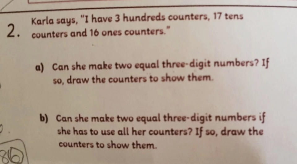 Confusing maths question for seven year olds