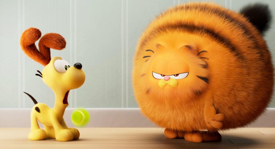 garfield, odie, the garfield movie