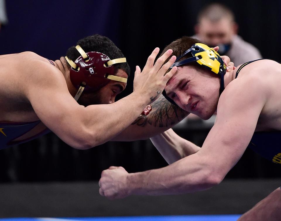 A national runner-up in 2021, Mason Parris could enter NCAA postseason tournaments as the top heavyweight in the country.