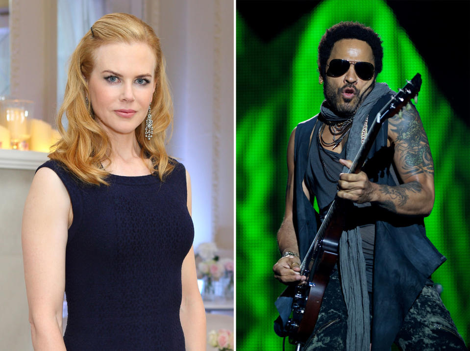 Nicole Kidman and Lenny Kravitz