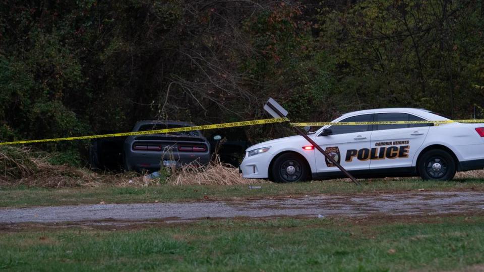 Scene of an apparent murder-suicide in Cahokia Heights on Nov. 21, 2023.