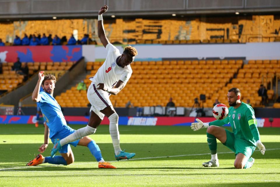 England striker Tammy Abraham (The FA via Getty Images)