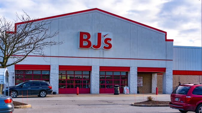 York, PA, USA - January 26, 2019: BJs Wholesale Club is an American membership-only warehouse chain operating in the Eastern United States.