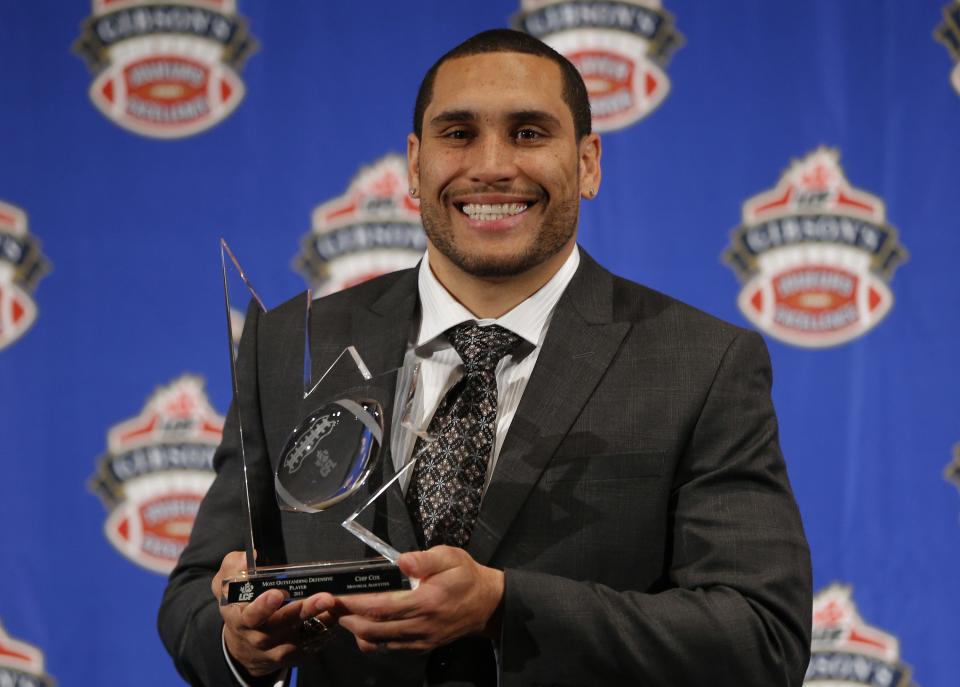 <b>Most Outstanding Defensive Player: Chip Cox, LB, Montreal Alouettes</b><br> In his eighth season with the Alouettes Cox led the CFL with 115 tackles, and had 12 quarterback sacks.