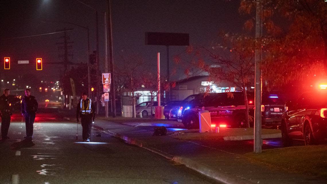 Pasco police investigate a hit-and-run after an older couple were hit while crossing 20th Avenue Tuesday night. A 73-year-old woman died.