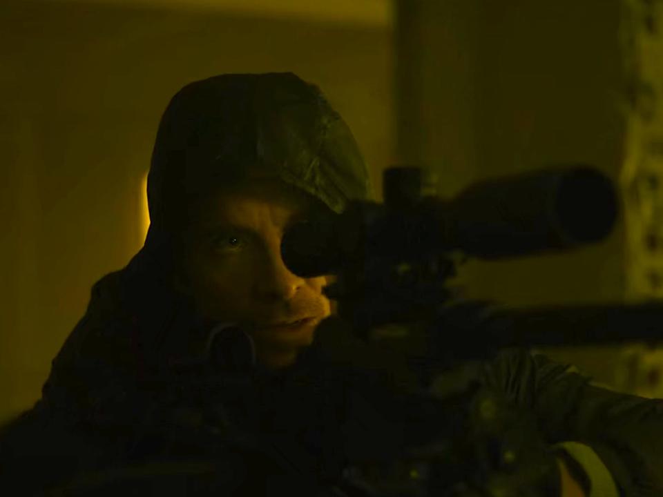 Michael Fassbender as an unnamed hitman in "The Killer."