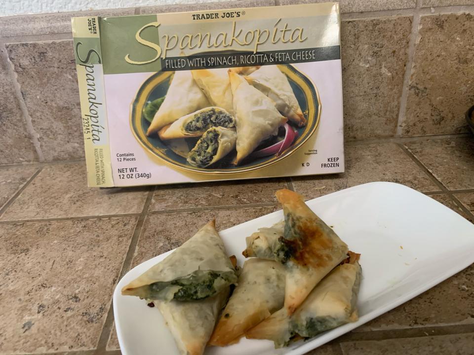 trader joe's spanakopita