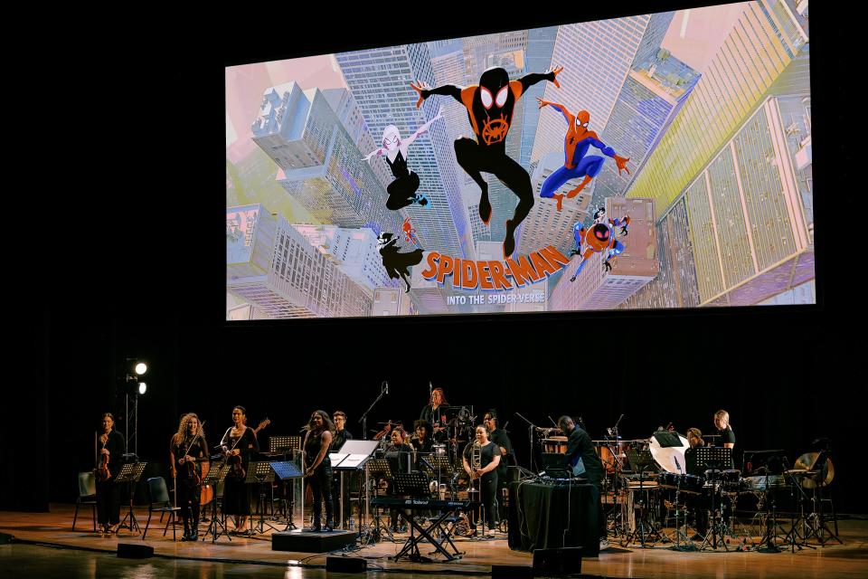 "Spider Man Into the Spider-Verse" will be shown Friday while a live orchestra performs the score at NJPAC in Newark.