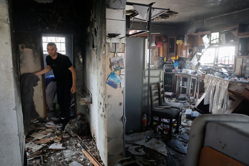 Aftermath of an Israeli raid in Jenin camp