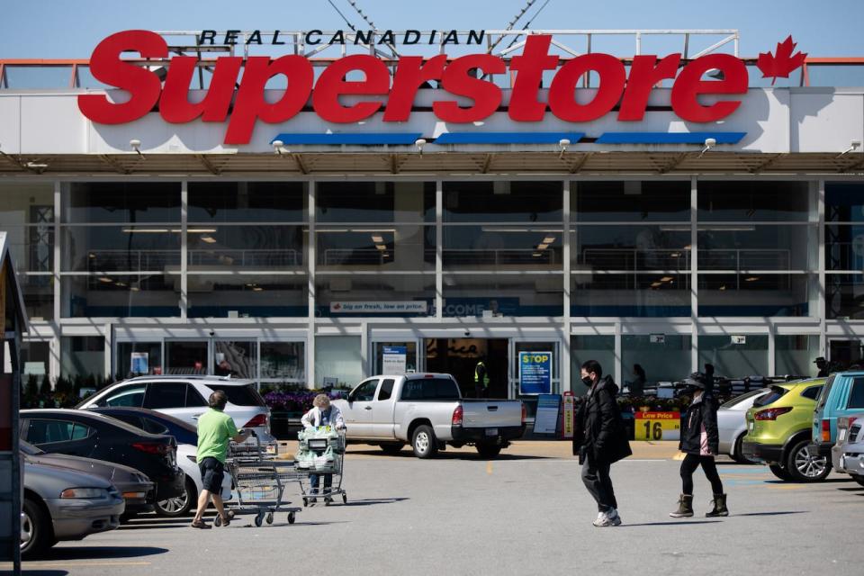 The Real Canadian Superstore on Grandview Highway in Vancouver on Thursday, April 16, 2020.