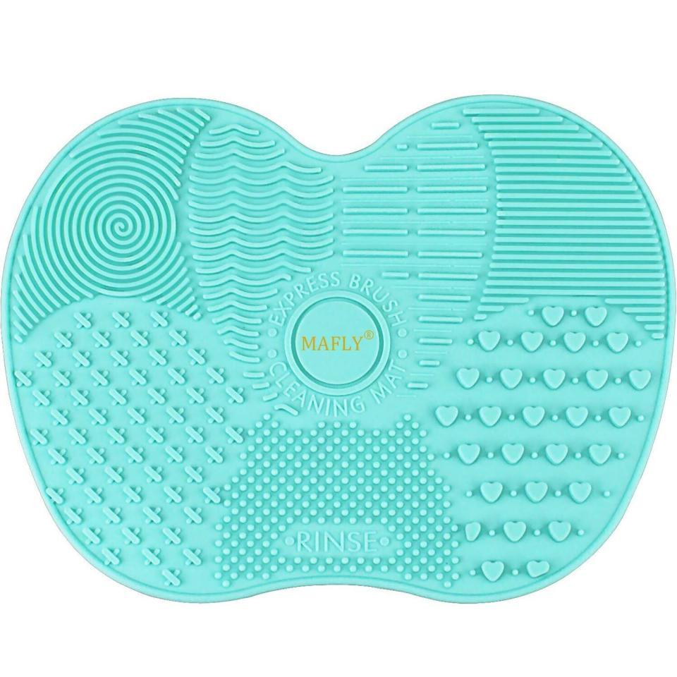 Find this makeup brush cleaning mat for <a href="https://amzn.to/2RLRmYr" target="_blank" rel="noopener noreferrer">$5 on Amazon</a>.