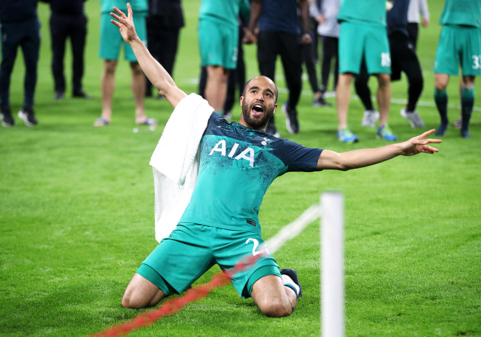 Lucas Moura gets his own moment of appreciation after the Brazilian's hat-trick seals Tottenham's spot in a Champions League final for the first time