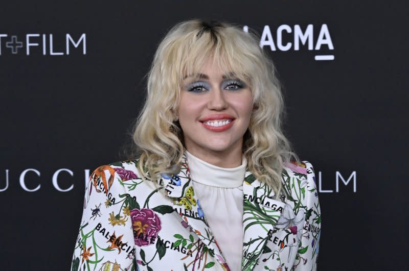 Miley Cyrus attends the LACMA Art+Film gala in 2021. File Photo by Jim Ruymen/UPI