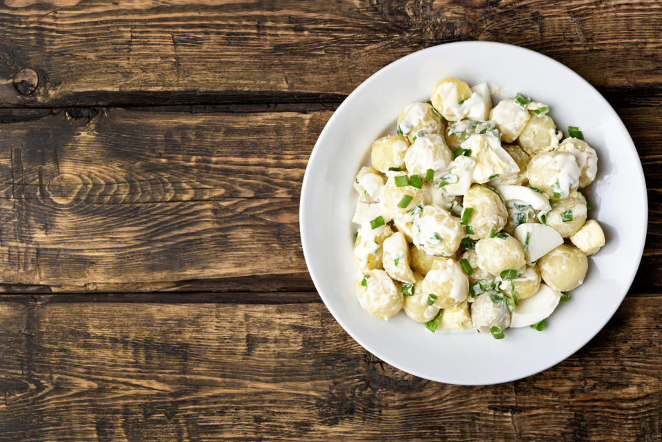 Potato salad has been voted the UK's favourite party food. (Getty Images)
