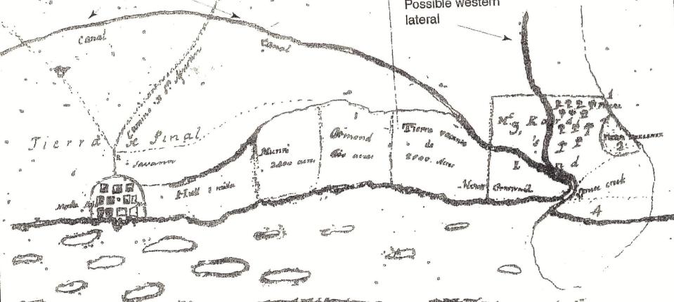 This 1803 map completed during the Second Spanish Period (1784-1821) features the Turnbull Canal.