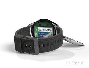 Rendering of Enovix battery in a smartwatch