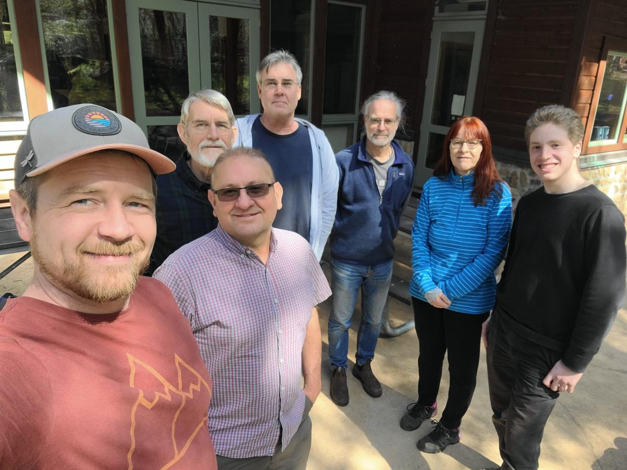 The Fly ID Blitz March 1-3, 2024, was a fun and communal event for the seven specialists who traveled to be there, from left, Will Kuhn, Gary Steck, Erick Rodriguez, Doug Bruce, Bradley Sinclair, Katja Schulz, and Zachary Dankowicz.