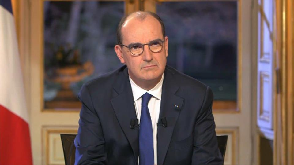 Jean Castex depuis Matignon ce mardi soir - BFMTV