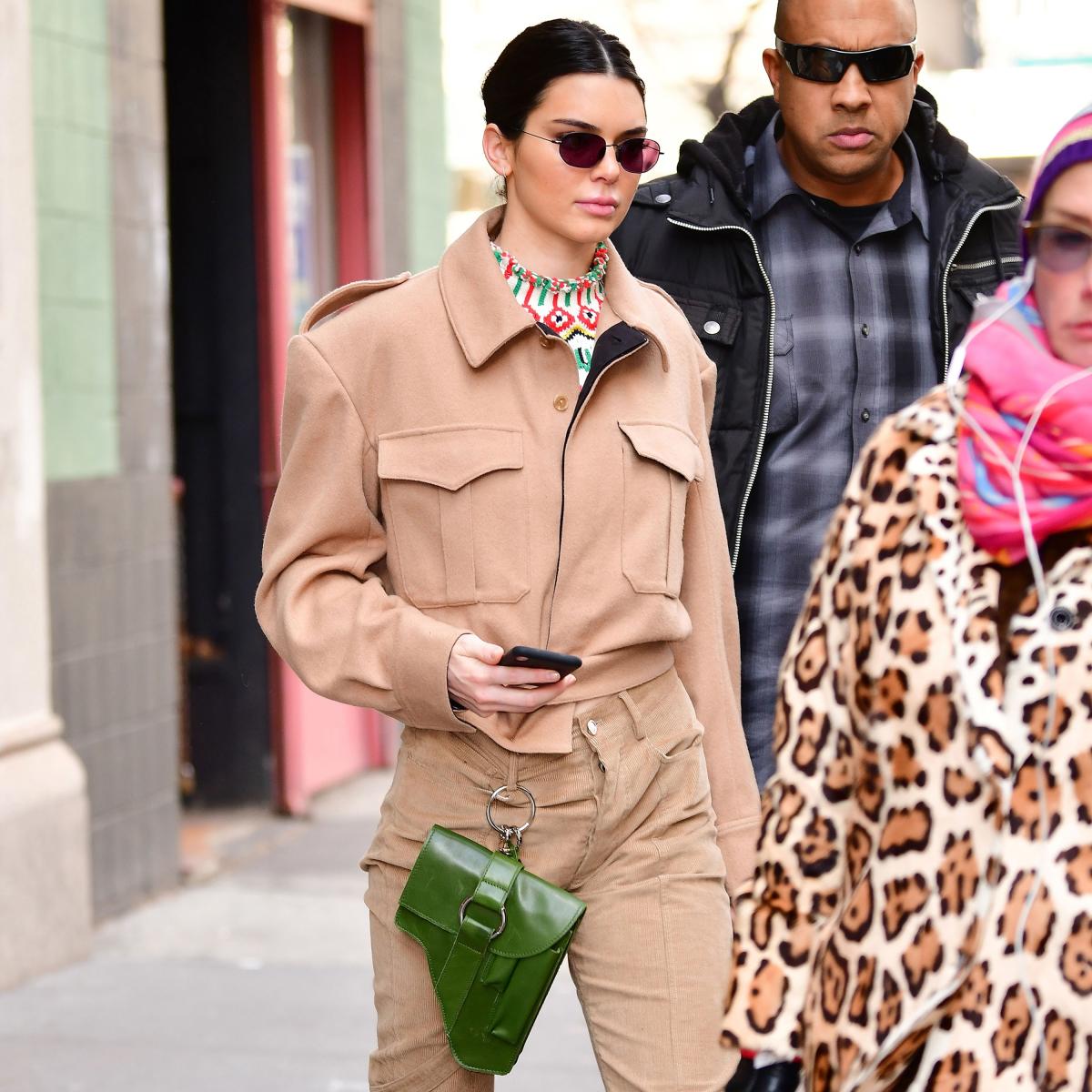 Kendall Jenner shows off 'bore me more' bag