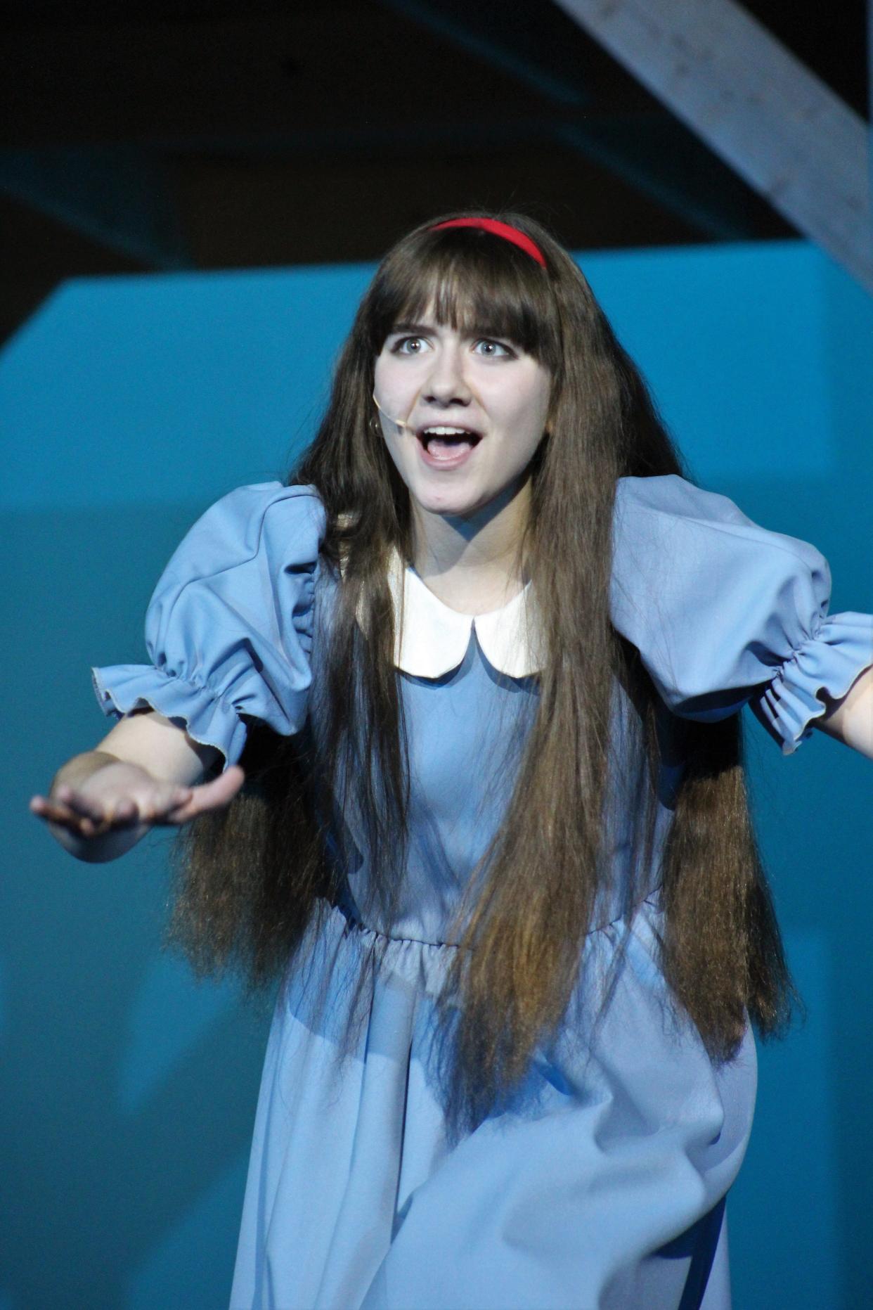 Matilda is played by Solya Lowe in "Matilda," Abilene High School's winter musical that's on stage Thursday-Saturday. Jan 24 2022