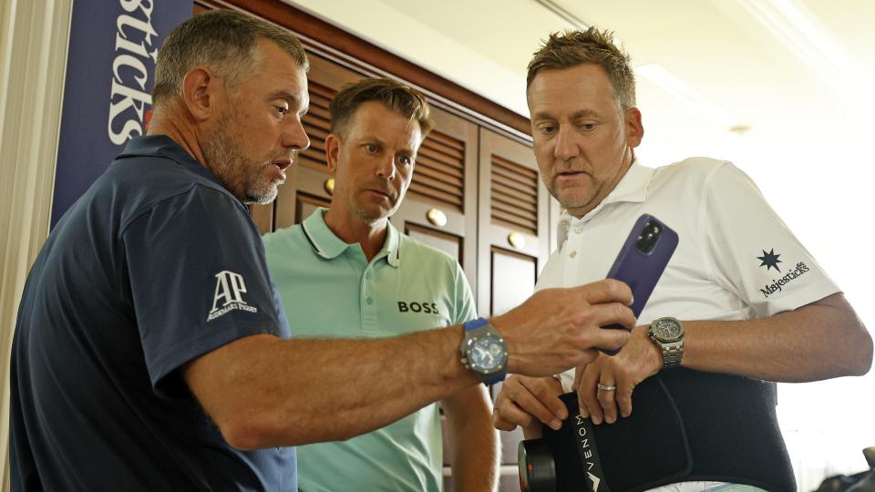   Lee Westwood Henrik Stenson and Ian Poulter at LIV Golf 