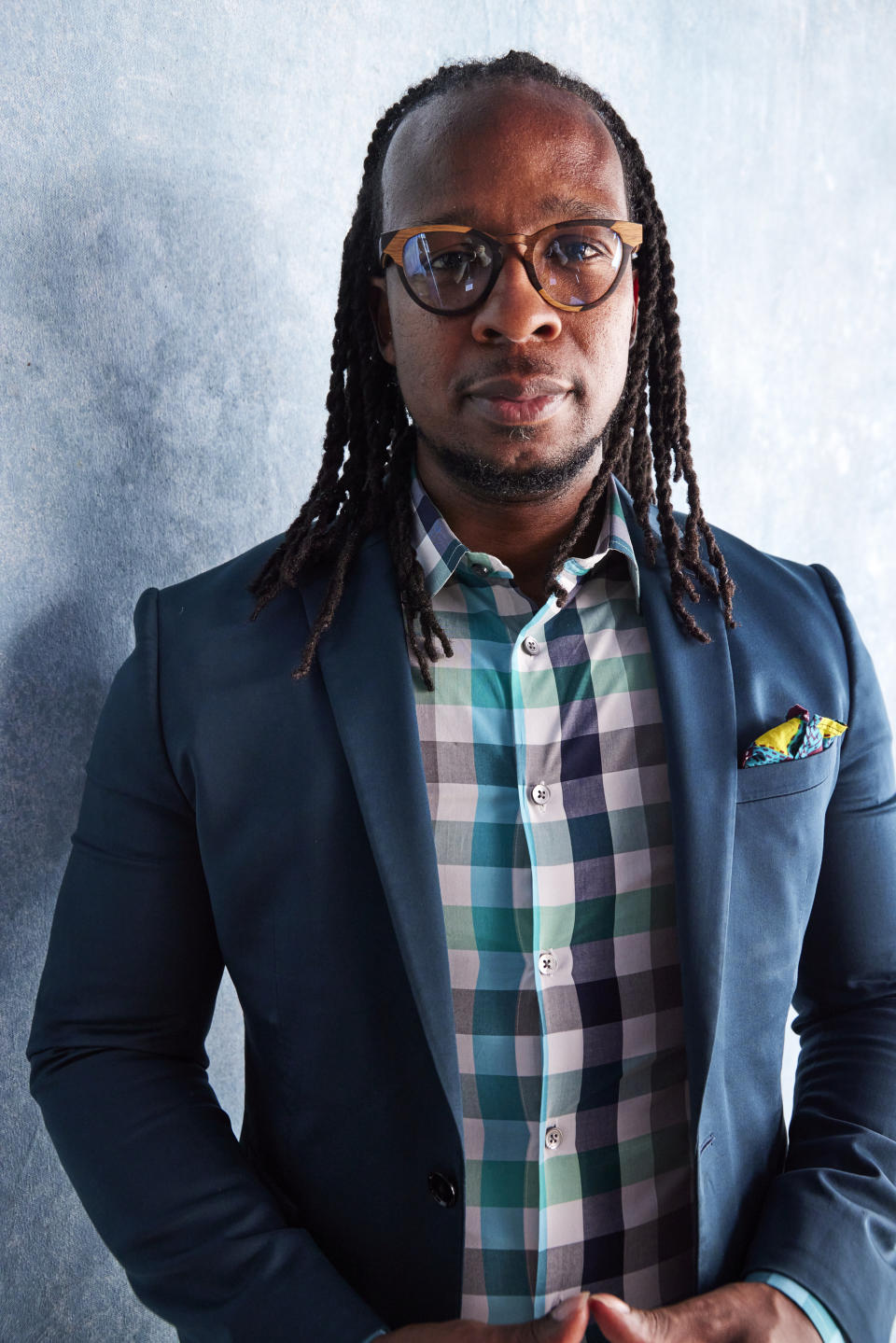 Dr. Ibram X Kendi at the Deadline Portrait Studio at TIFF 2023.