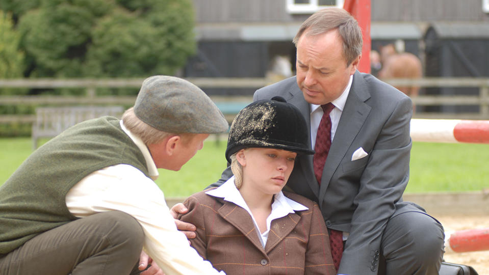 Editorial use onlyMandatory Credit: Photo by ITV/Shutterstock (1140398bv) Episode 4 Slings and Arrows Pictured Dr Ormerod (Robert Daws), Estelle Bayliss (Rachel Warren) and Aiden Bayliss (Mark Noble) 'The Royal' TV Series 7 Series 7