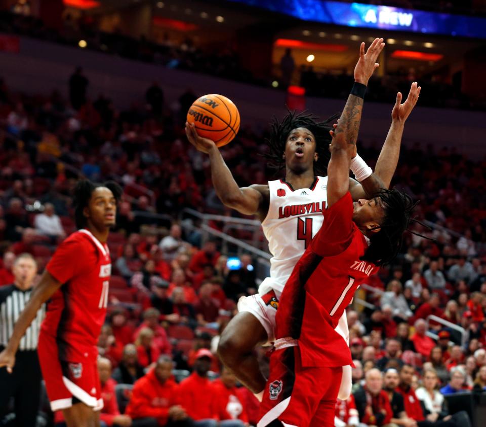 Louisville’s Ty-Laur Johnson and his teammates are scheduled to tip off against Wake Forest at noon today.