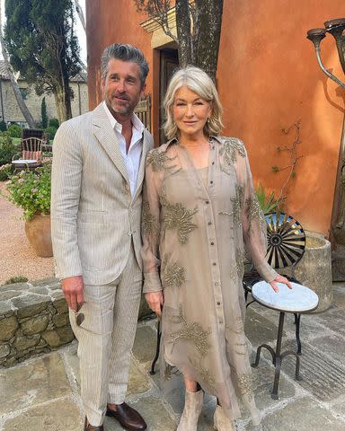 <p>marthastewart48/Instagram</p> Patrick Dempsey and Martha Stewart.