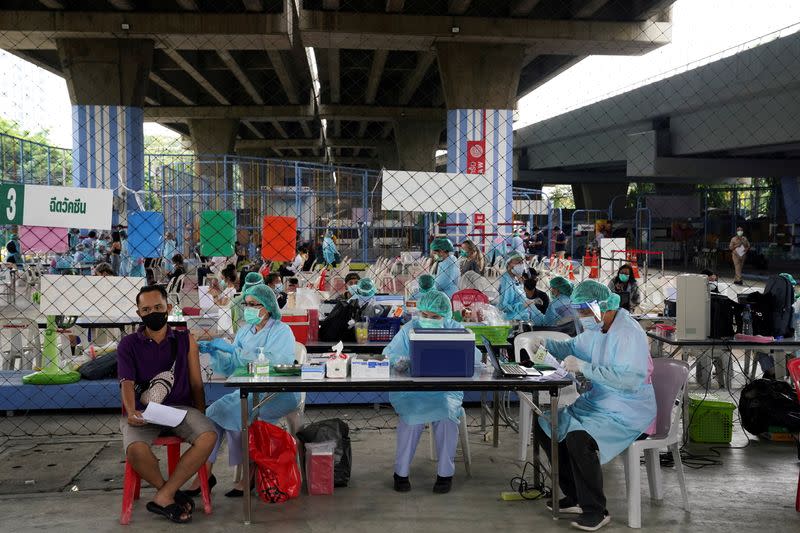 FILE PHOTO: COVID-19 vaccinations in Bangkok