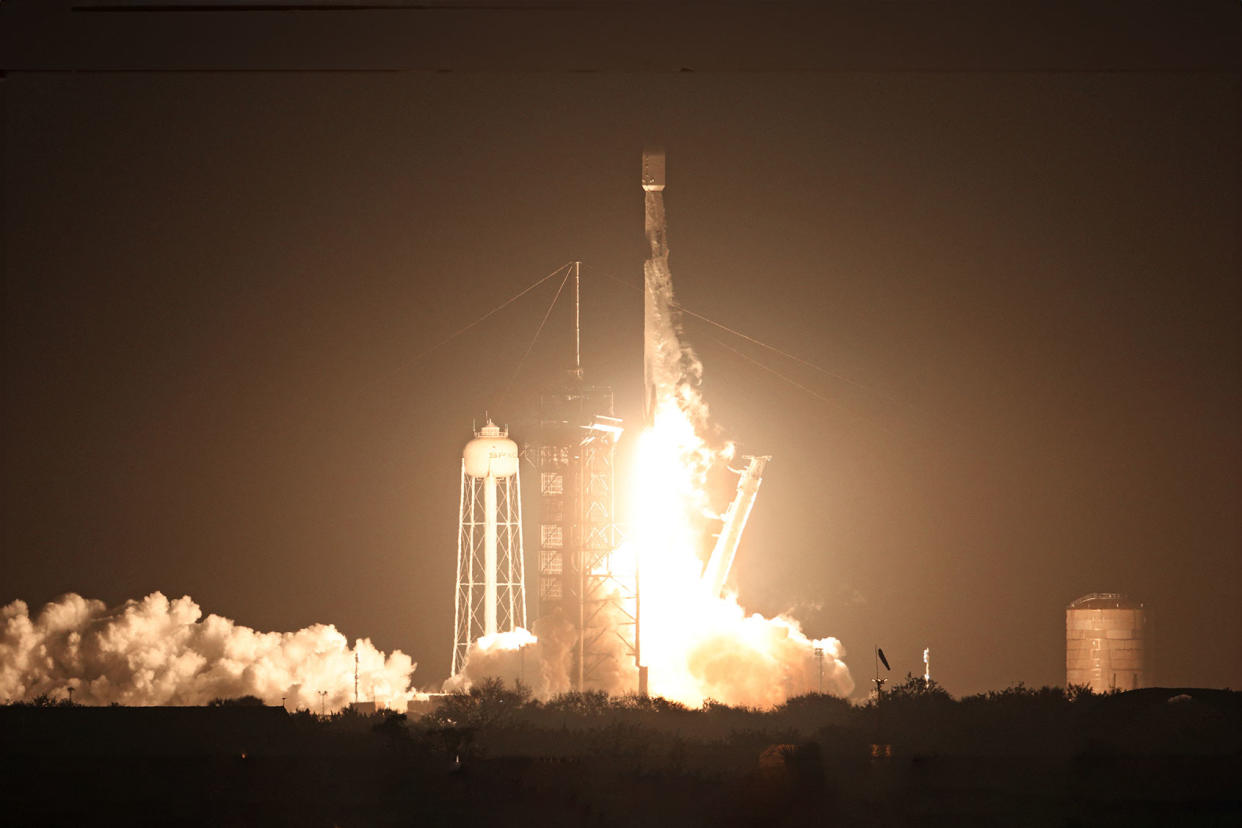 SpaceX Falcon 9 rocket lifts off  GREGG NEWTON/AFP via Getty Images