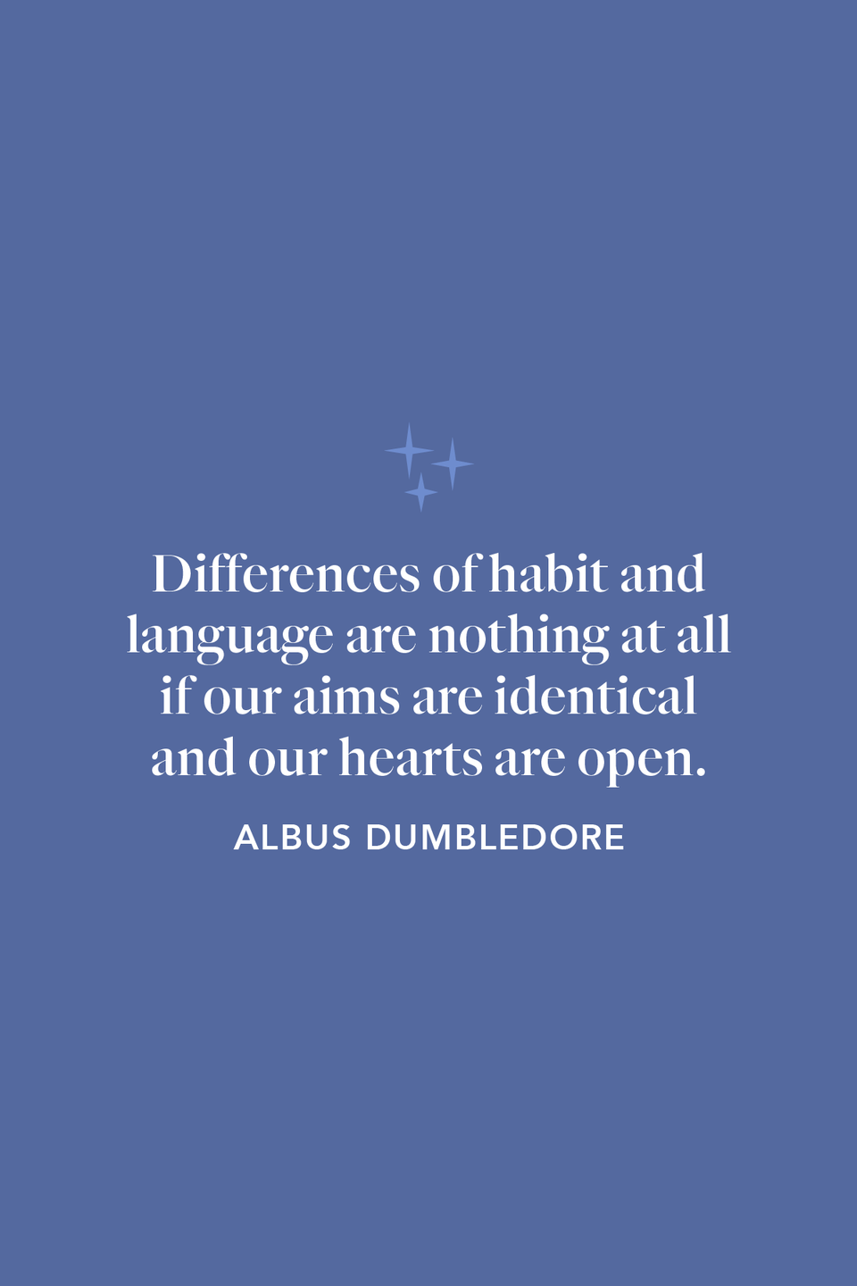 Dumbledore on accepting differences