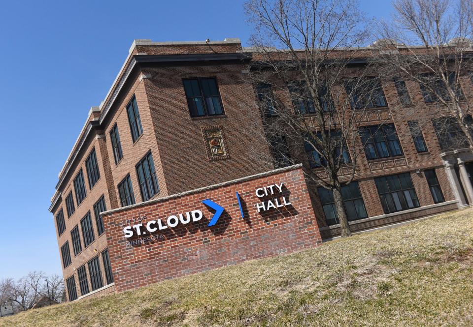 St. Cloud City Hall is pictured Tuesday, April 19, 2022, in St. Cloud.