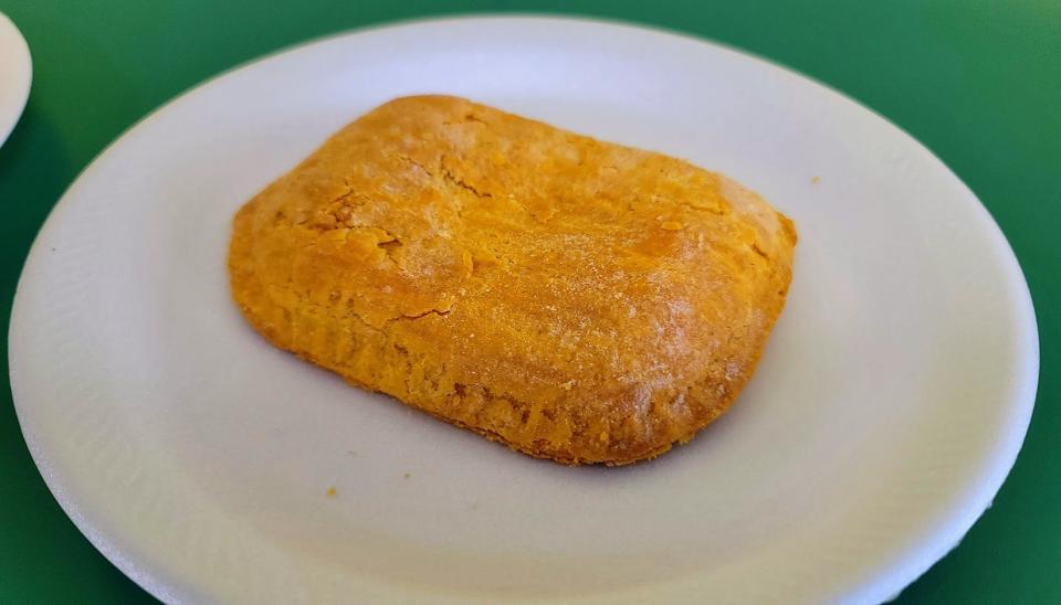 Big Boyz Jamaican Restaurant in Vero Beach features a variety of Caribbean food, including a Jamaican beef patty.