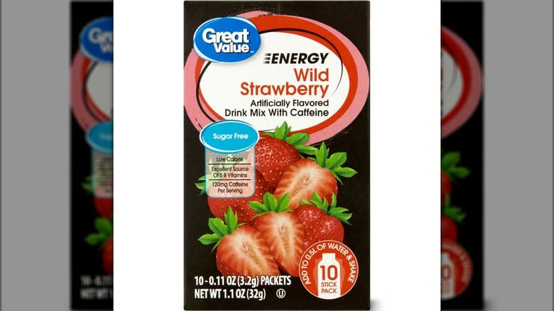 Box of Strawberry Drink Mix