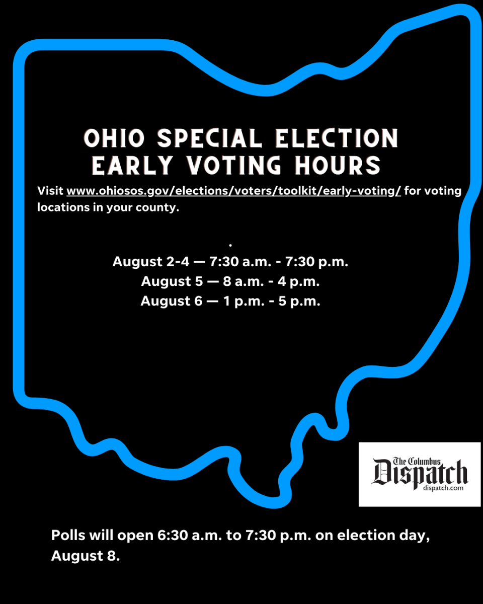 Ohio Special Election early voting hours for August 8, 2023 vote on Issue 1.