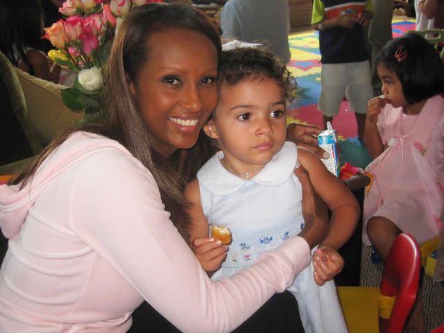 Lexi Jones Instagram Iman holding her daughter Alexandria "Lexi" Zahra Jones.