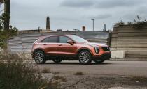 <p>The optional 20-inch wheels and Active Sport suspension are not the ideal combination for our battered Michigan roads, nor can the XT4 match the BMW X2's handling poise.</p>