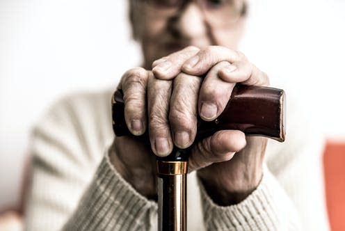 <span class="caption">Targeting the biological causes of ageing could be one method for better treating multimorbidity.</span> <span class="attribution"><a class="link " href="https://www.shutterstock.com/image-photo/old-woman-cane-524763169" rel="nofollow noopener" target="_blank" data-ylk="slk:oneinchpunch/ Shutterstock;elm:context_link;itc:0;sec:content-canvas">oneinchpunch/ Shutterstock</a></span>