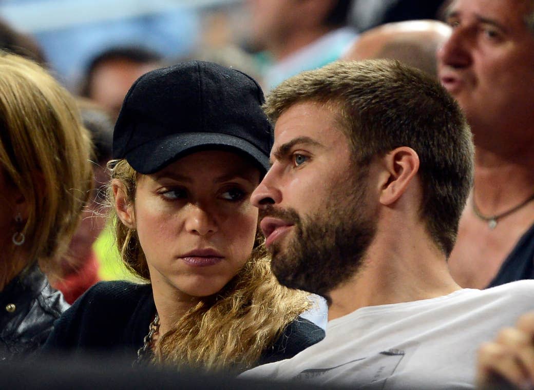 Shakira, left, and Gerard Pique in 2014.