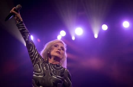 Debbie Harry of Blondie performs during the Amnesty International benefit concert in the Brooklyn borough of New York February 5, 2014. REUTERS/Carlo Allegri