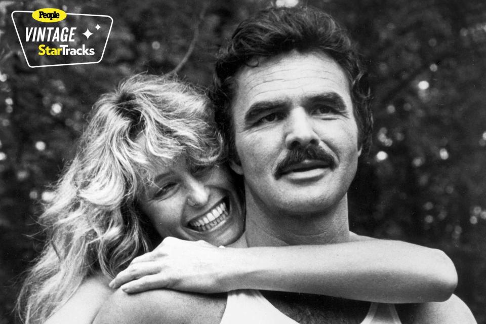 <p>Alamy</p> Farrah Fawcett and Burt Reynolds in 1981