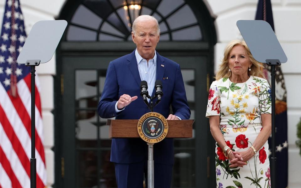 President Biden and Jill Biden, the First Lady,  host the annual congressional picnic at the White House
