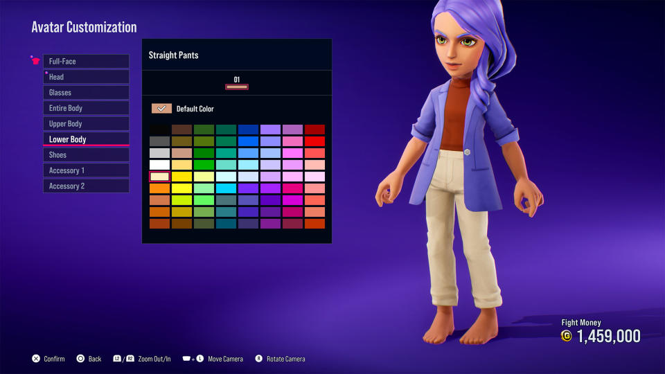 You can customize your avatar in Arcade Quest. (Screenshot: Bandai Namco)