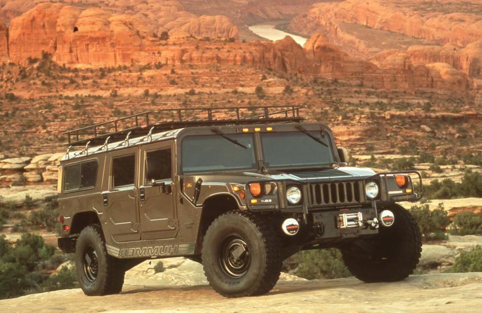 <p>The Hummer H1 was one of the few vehicles here that can be astonishingly capable off-road just as the factory built it. And yet aftermarket retailers like <a href="http://www.hummerpartsclub.com/" rel="nofollow noopener" target="_blank" data-ylk="slk:Hummer Parts Club;elm:context_link;itc:0;sec:content-canvas" class="link ">Hummer Parts Club</a> offer a wide range of racks, guards and gear to make them even more useful. Civilian Hummer H1s were rare and expensive vehicles when new. In the last few years of the vehicle’s life, they sold for exotic-car money. And this, along with the H1’s wild personality has made them collectible. The Alphas are of course the most desirable and valuable. But it’s hard to find any civilian models under $50,000.</p>