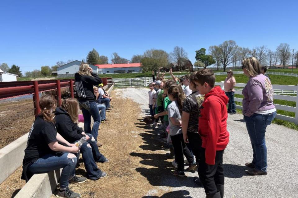 WB_Farm_Field_Trip_19.jpg - West Branch students taking vocational agriculture classes led the field trip at Conny Farms.